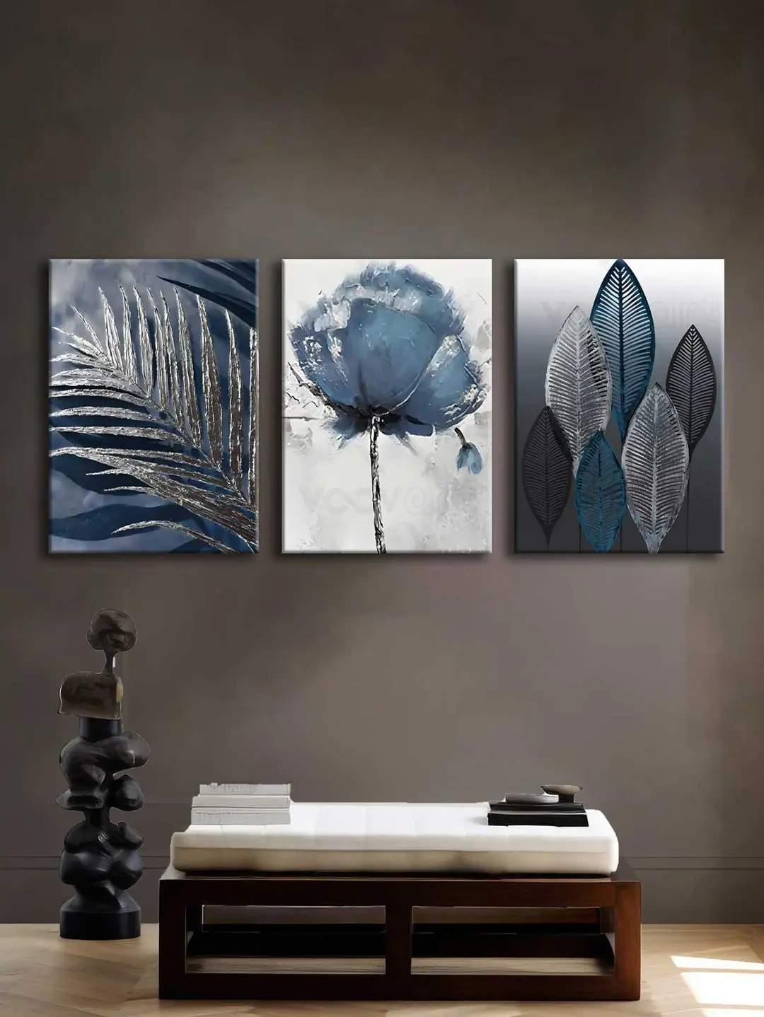 Kanvas Duvar Tablosu 3'lü Canvas Tablo Seti - VOOV4235 3
