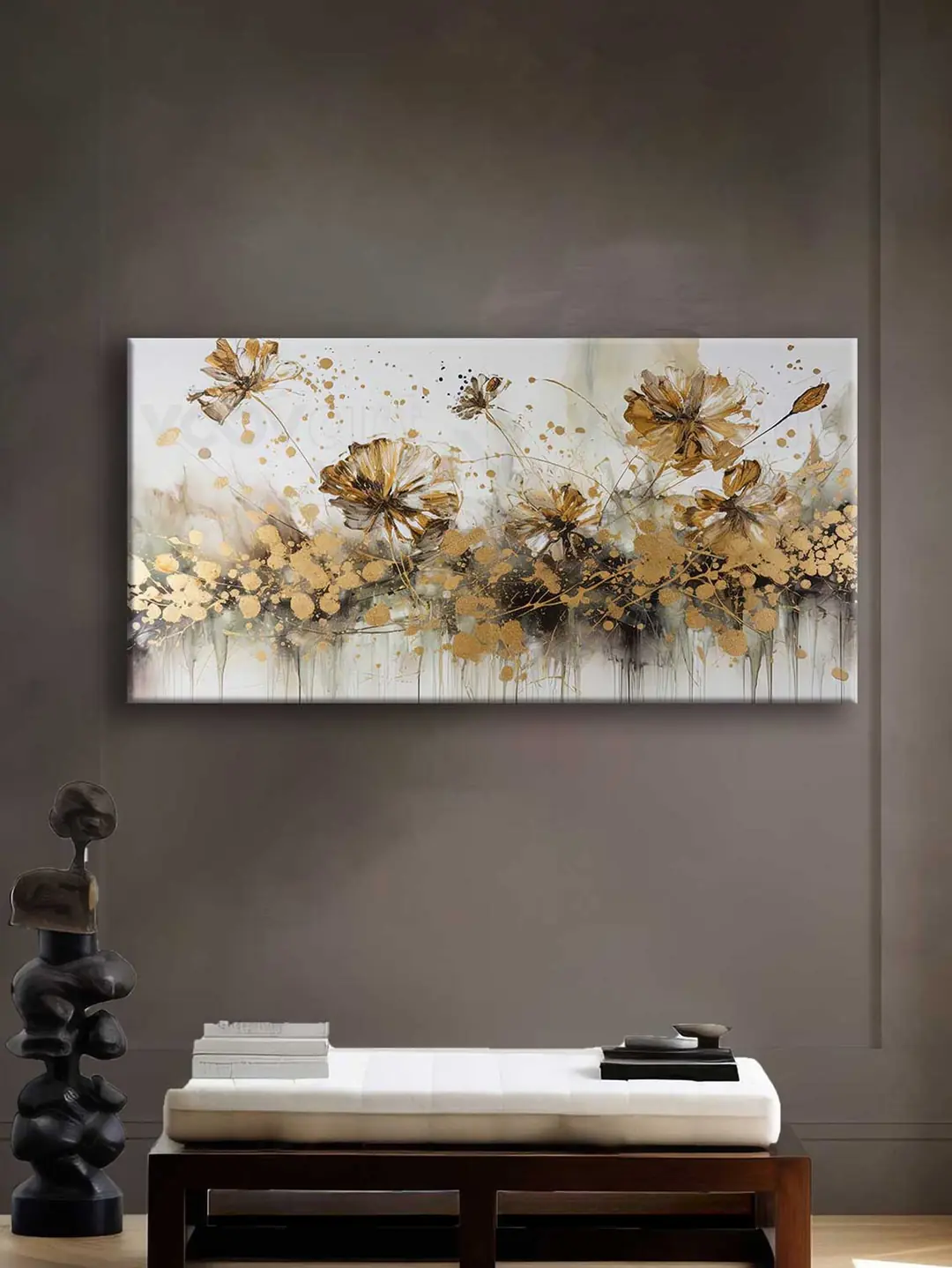 Abstract Art Flowers Dekoratif Kanvas Tablo - VOOV2565 3