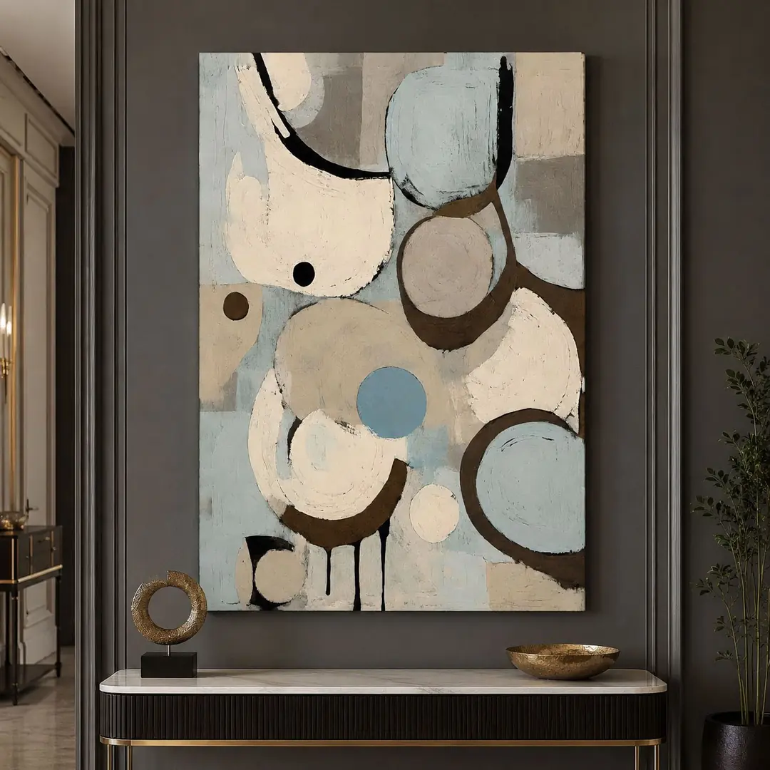 Modern Dekoratif Soyut Kanvas Tablo - VOOV3569