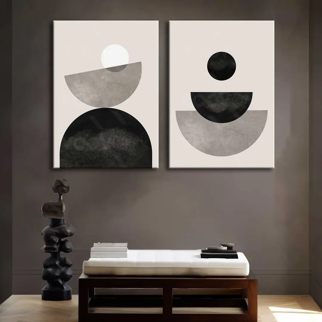 Kanvas Duvar Tablosu 2'li Canvas Tablo Seti - VOOV4232 1