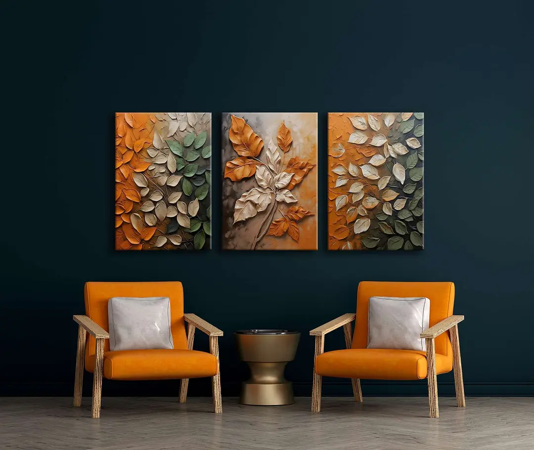 Kanvas Duvar Tablosu 3'lü Canvas Tablo Seti - VOOV4192 3