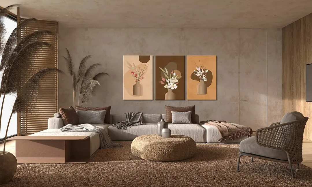 Kanvas Duvar Tablosu 3'lü Canvas Tablo Seti - VOOV4079 2