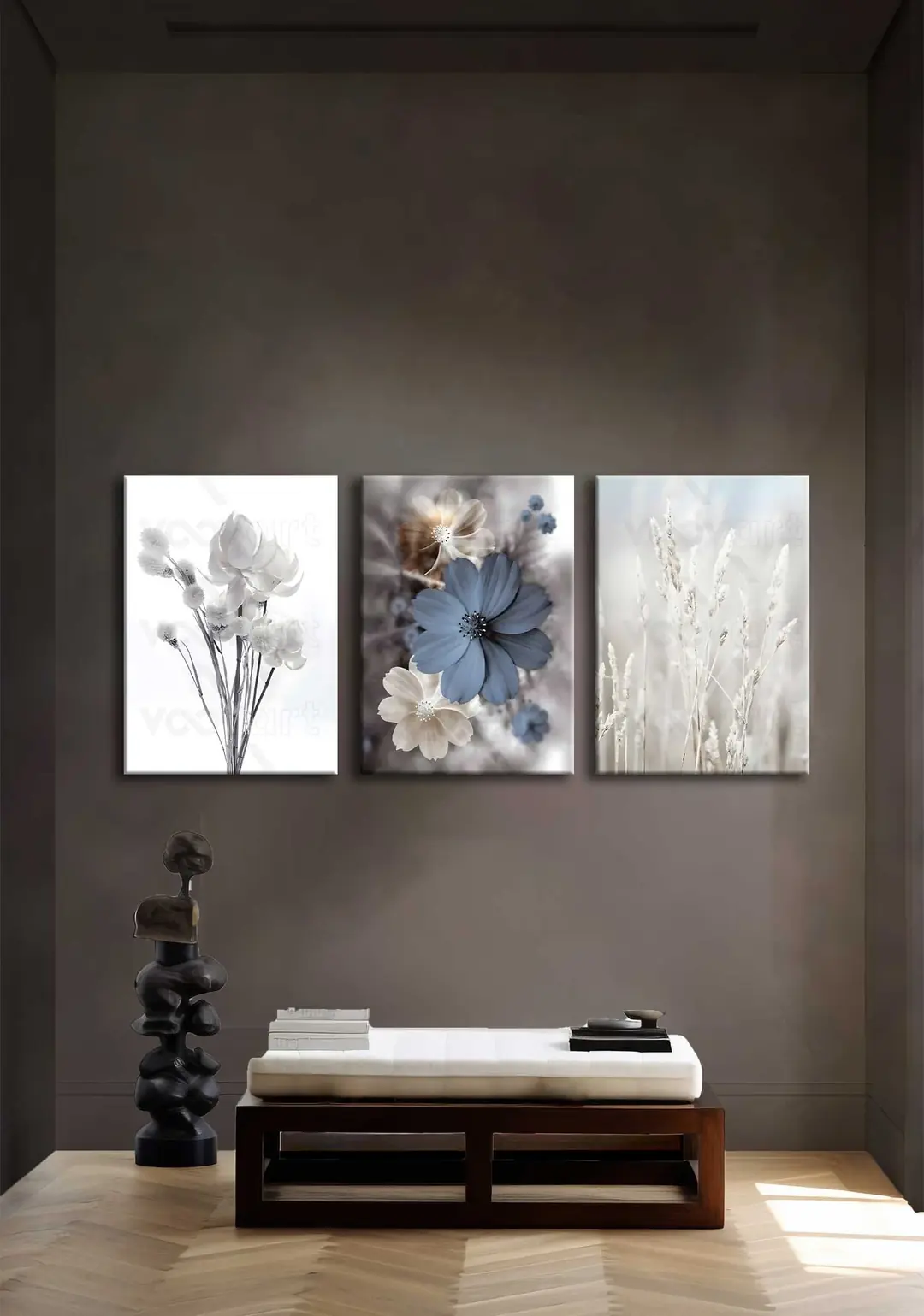 Kanvas Duvar Tablosu 3'lü Canvas Tablo Seti - VOOV4244 2