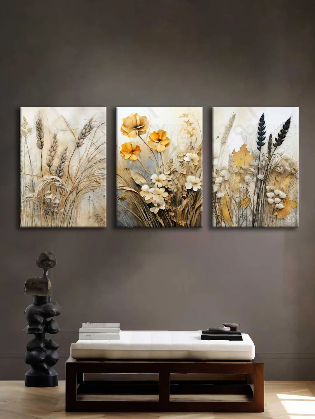 Kanvas Duvar Tablosu 3'lü Canvas Tablo Seti - VOOV4200 3