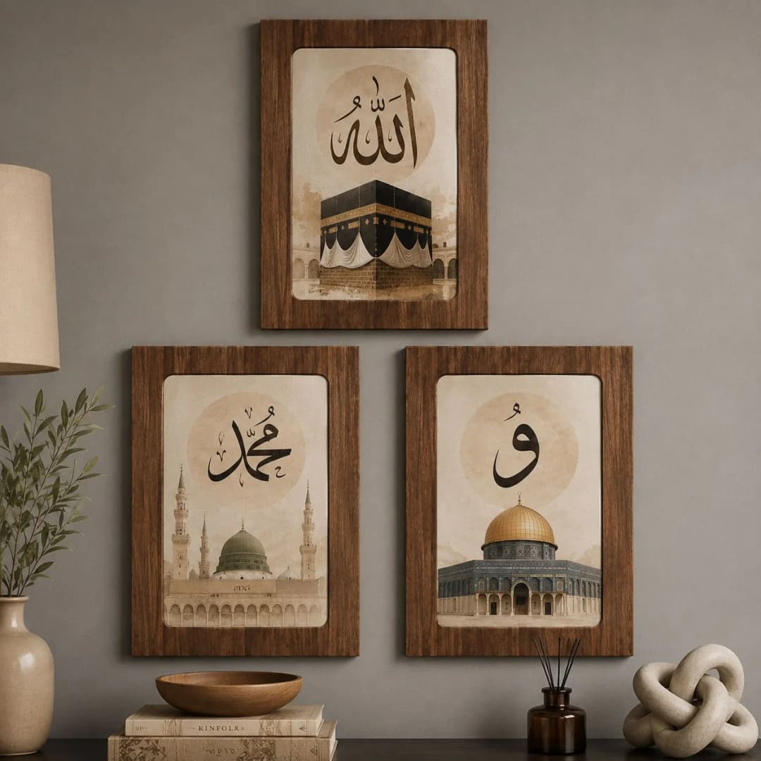 Ahşap Çerçeveli Set Tablolar