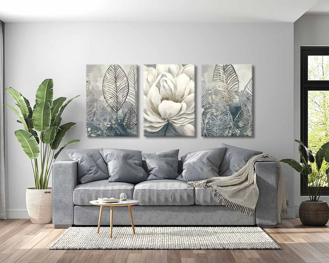 Kanvas Duvar Tablosu 3'lü Canvas Tablo Seti - VOOV4184 2