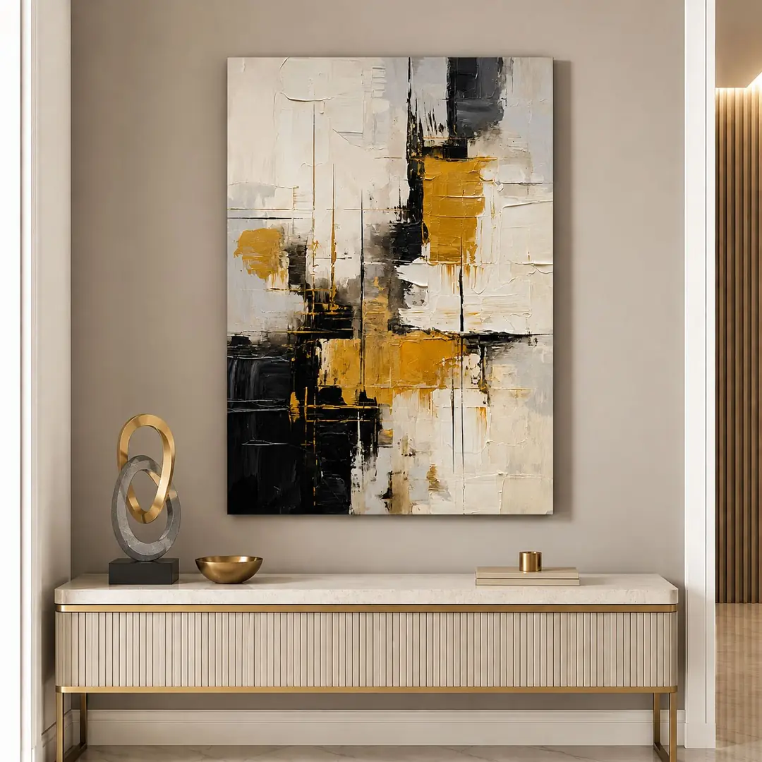Abstract Art Dekoratif Kanvas Tablo - VOOV2239 4