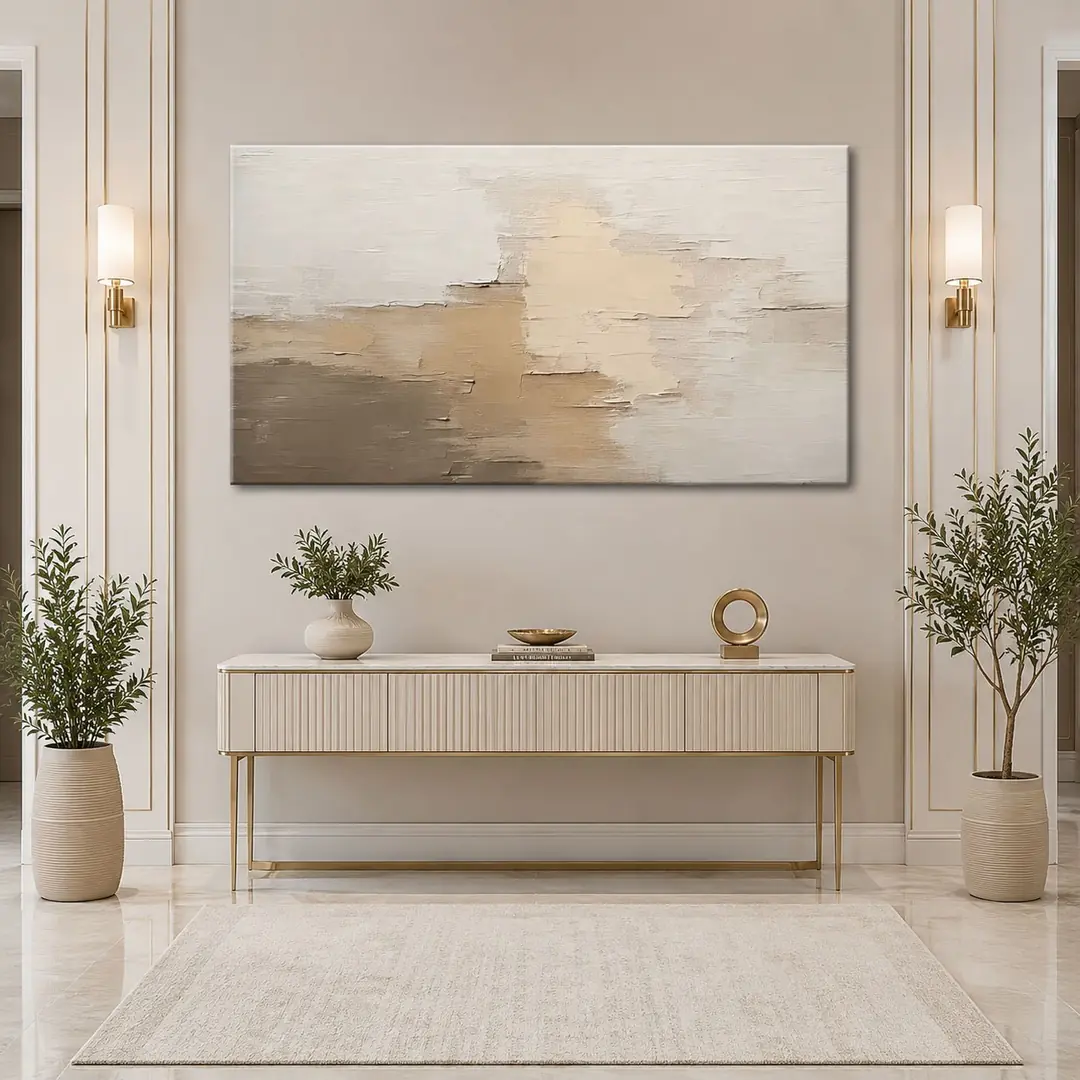 Soft Soyut Dekoratif Kanvas Tablo - VOOV2784 5