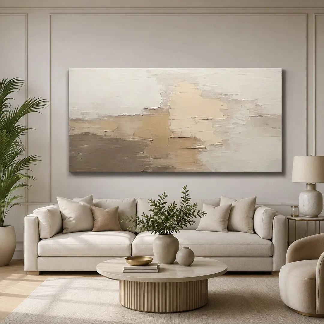 Soft Soyut Dekoratif Kanvas Tablo - VOOV2784 3