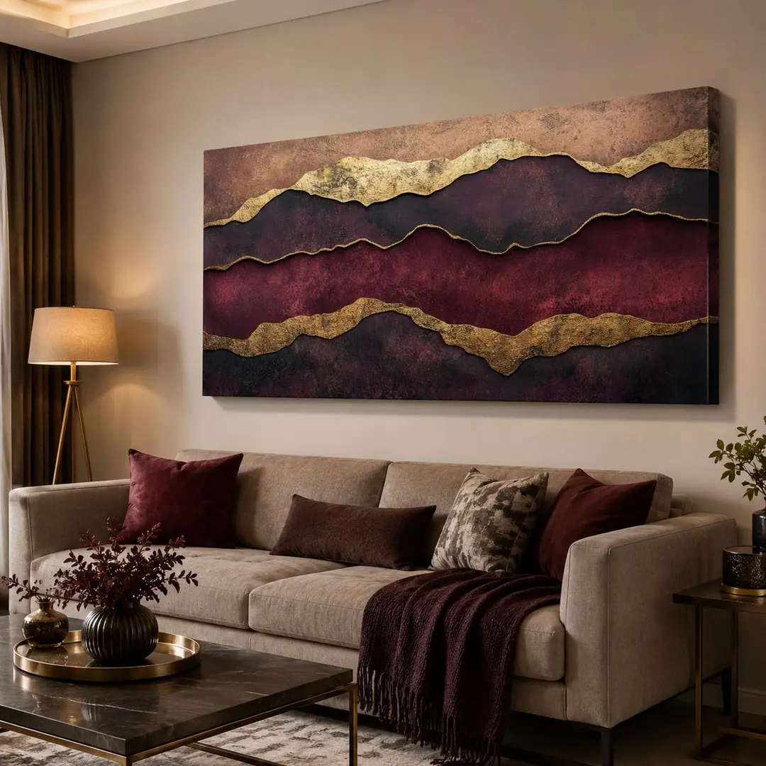 Abstract Art Dekoratif Kanvas Tablo - VOOV3319 2