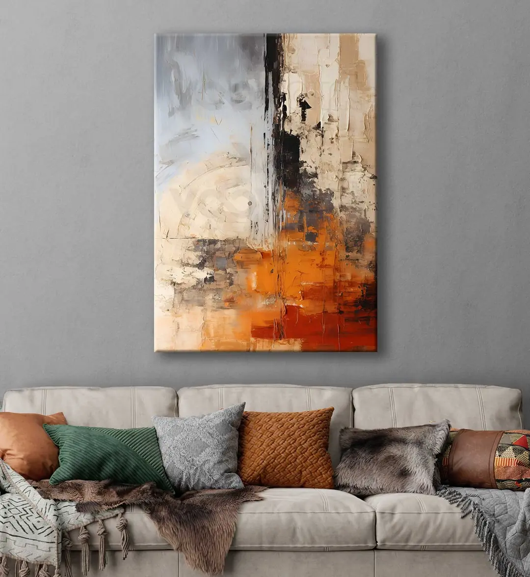 Soyut Modern Dekoratif Kanvas Tablo - VOOV3009 2