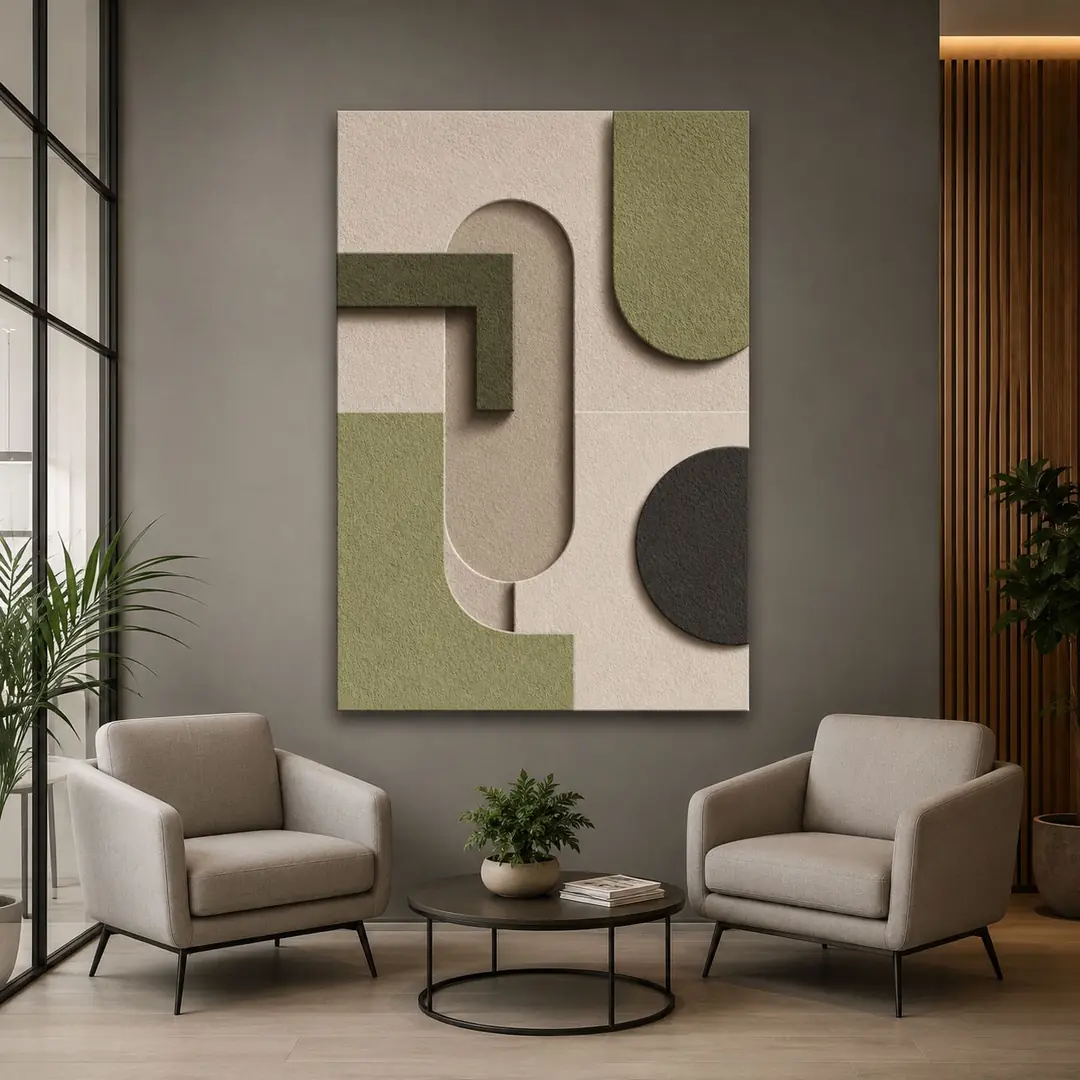 Modern Geometrik Dekoratif Kanvas Tablo - VOOV3392 3