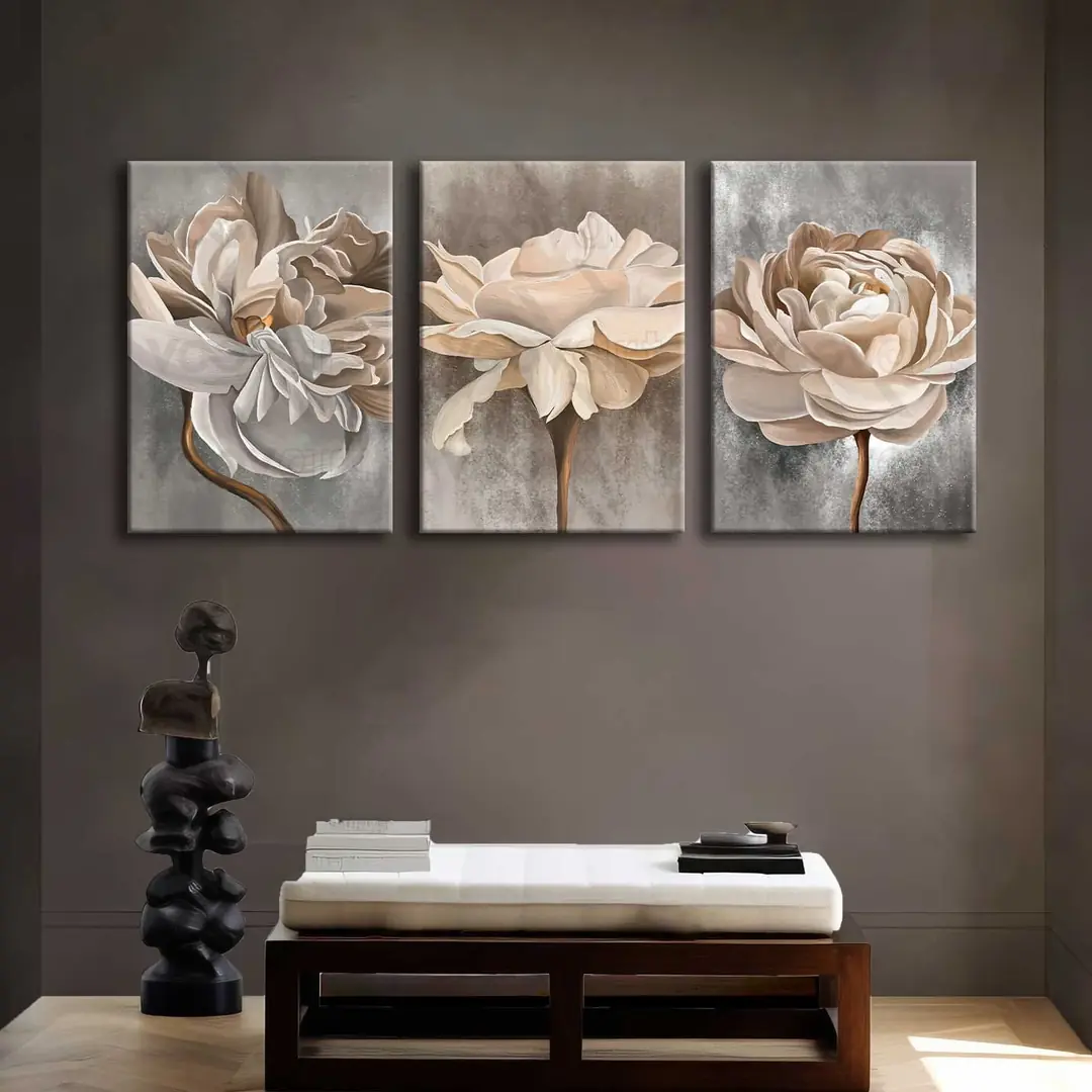 Kanvas Duvar Tablosu 3'lü Canvas Tablo Seti - VOOV4218 1