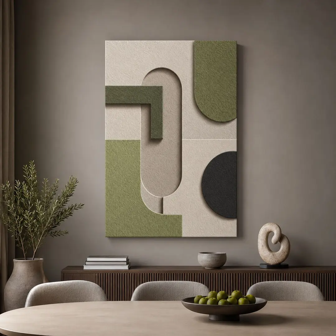 Modern Geometrik Dekoratif Kanvas Tablo - VOOV3392 4