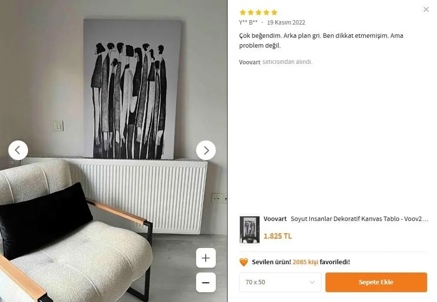 Soyut İnsanlar Dekoratif Kanvas Tablo - VOOV2159 7