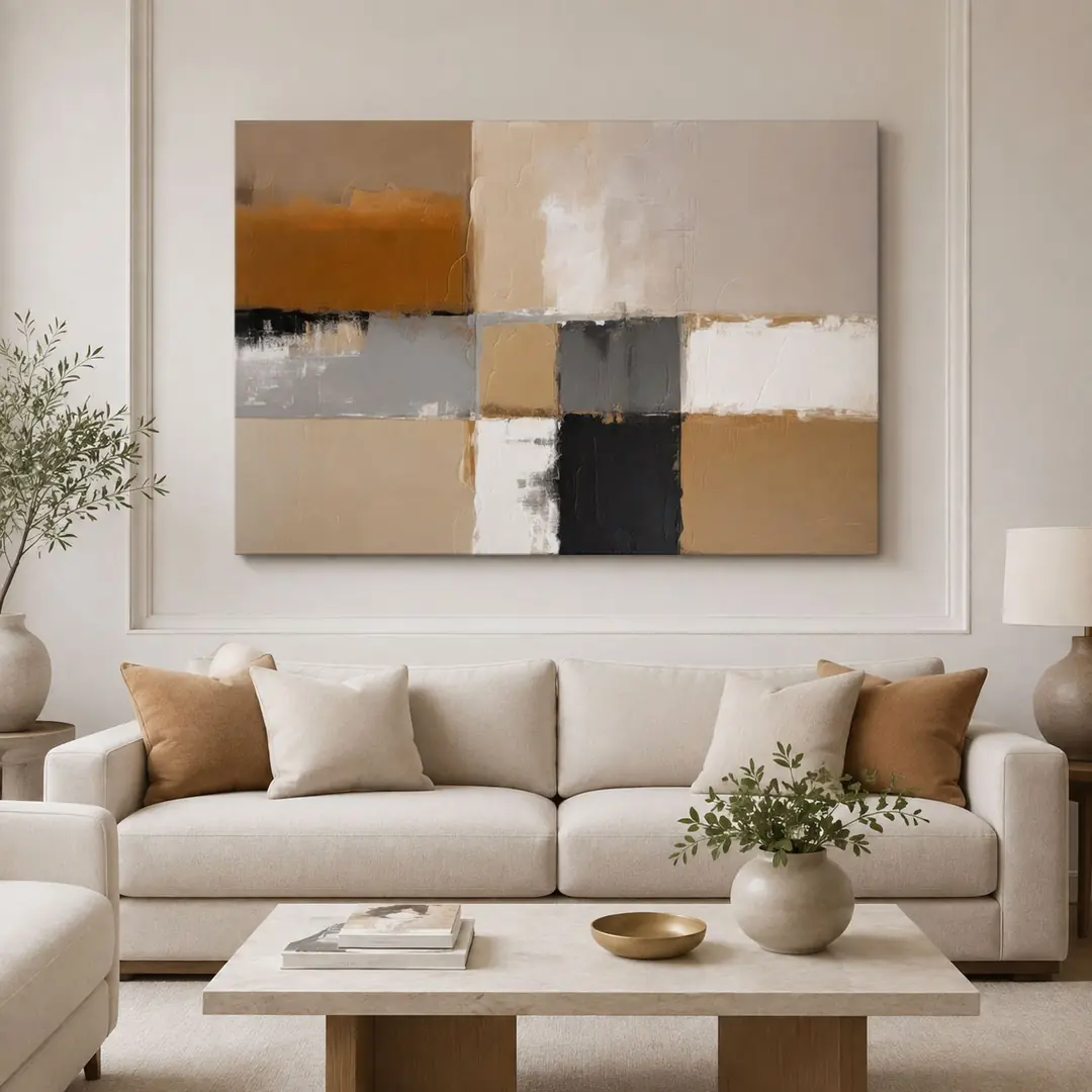 Abstract Art Dekoratif Kanvas Tablo - VOOV2549 4