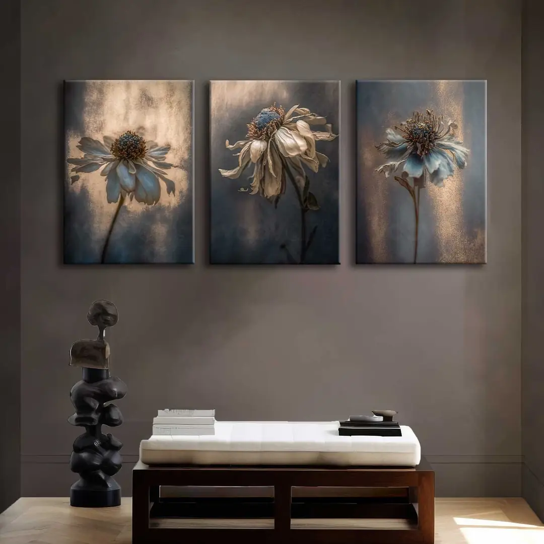Kanvas Duvar Tablosu 3'lü Canvas Tablo Seti - VOOV4239 1