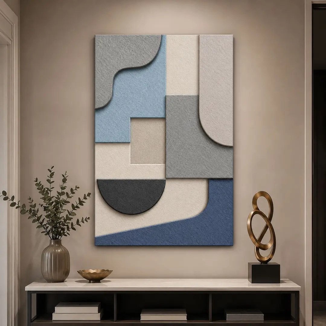 Modern Geometrik Dekoratif Kanvas Tablo - VOOV3391 5