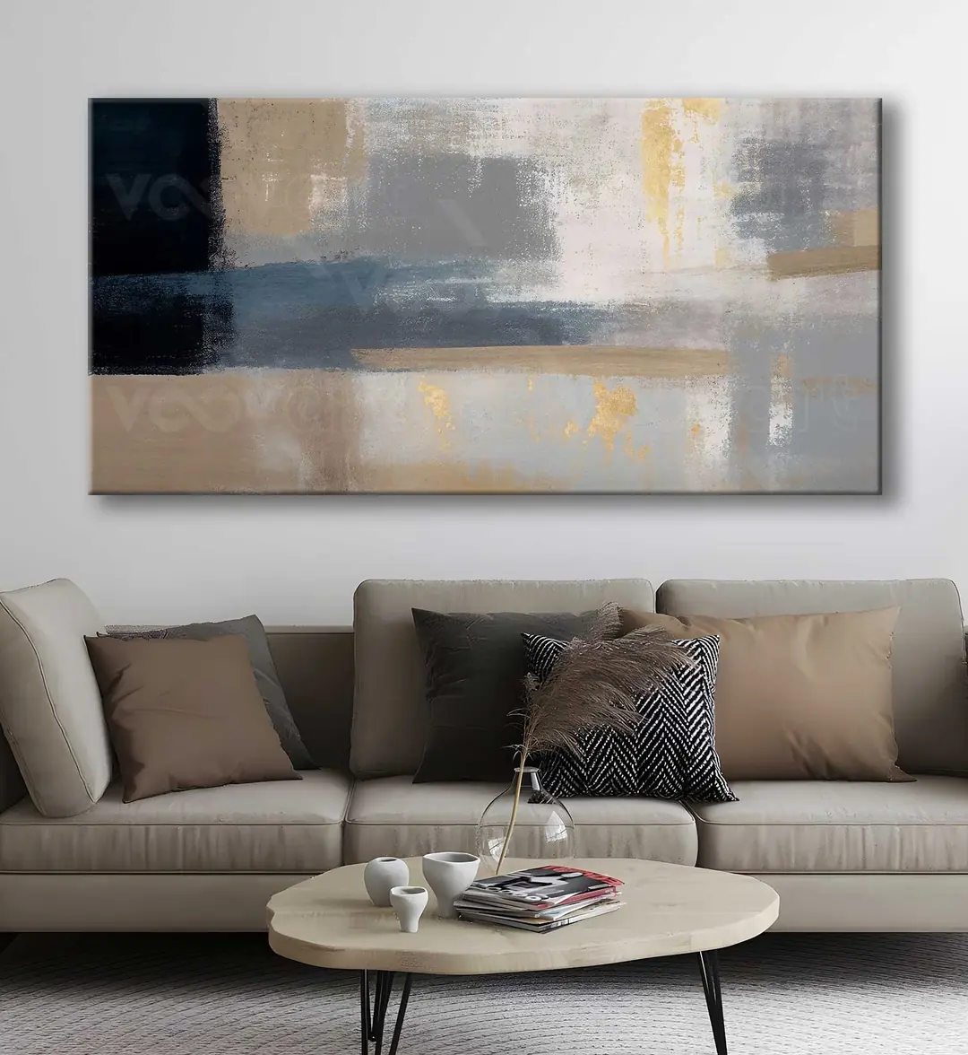 Modern Soyut Dekoratif Kanvas Tablo - VOOV3022 2