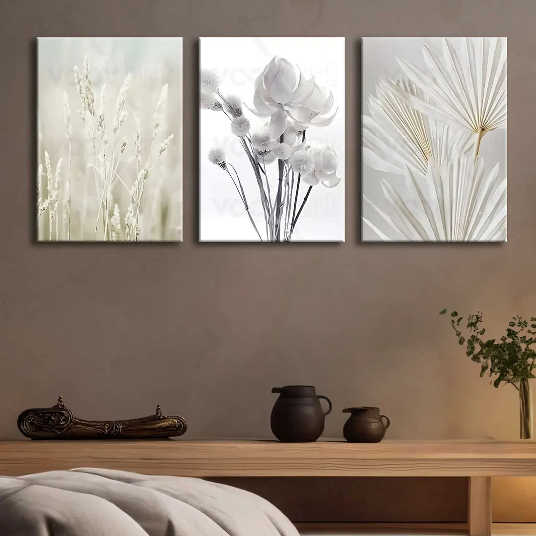 Kanvas Duvar Tablosu 3'lü Canvas Tablo Seti - VOOV4289 2