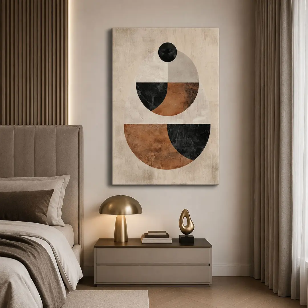 Modern Minimal Denge Dekoratif Soyut Kanvas Tablo - VOOV2433 3