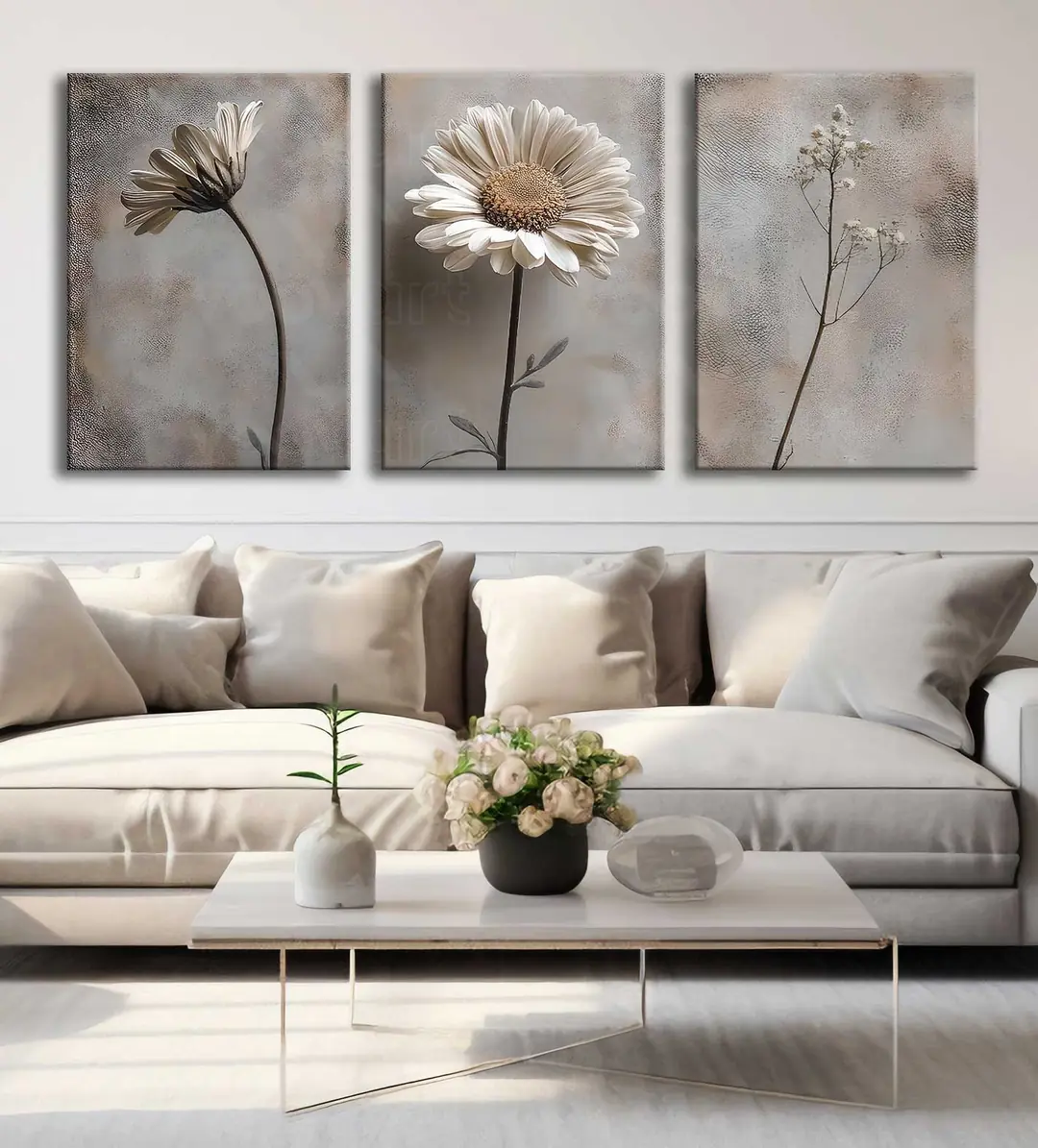 Kanvas Duvar Tablosu 3'lü Canvas Tablo Seti - VOOV4303 2