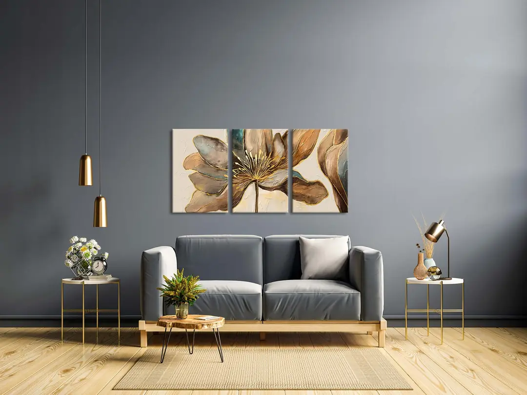 Kanvas Duvar Tablosu 3'lü Canvas Tablo Seti - VOOV4064 2