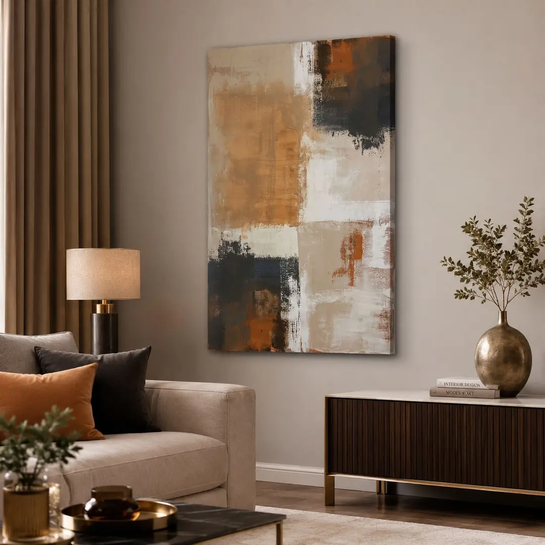 Modern Soyut Dekoratif Kanvas Tablo - VOOV2526 2