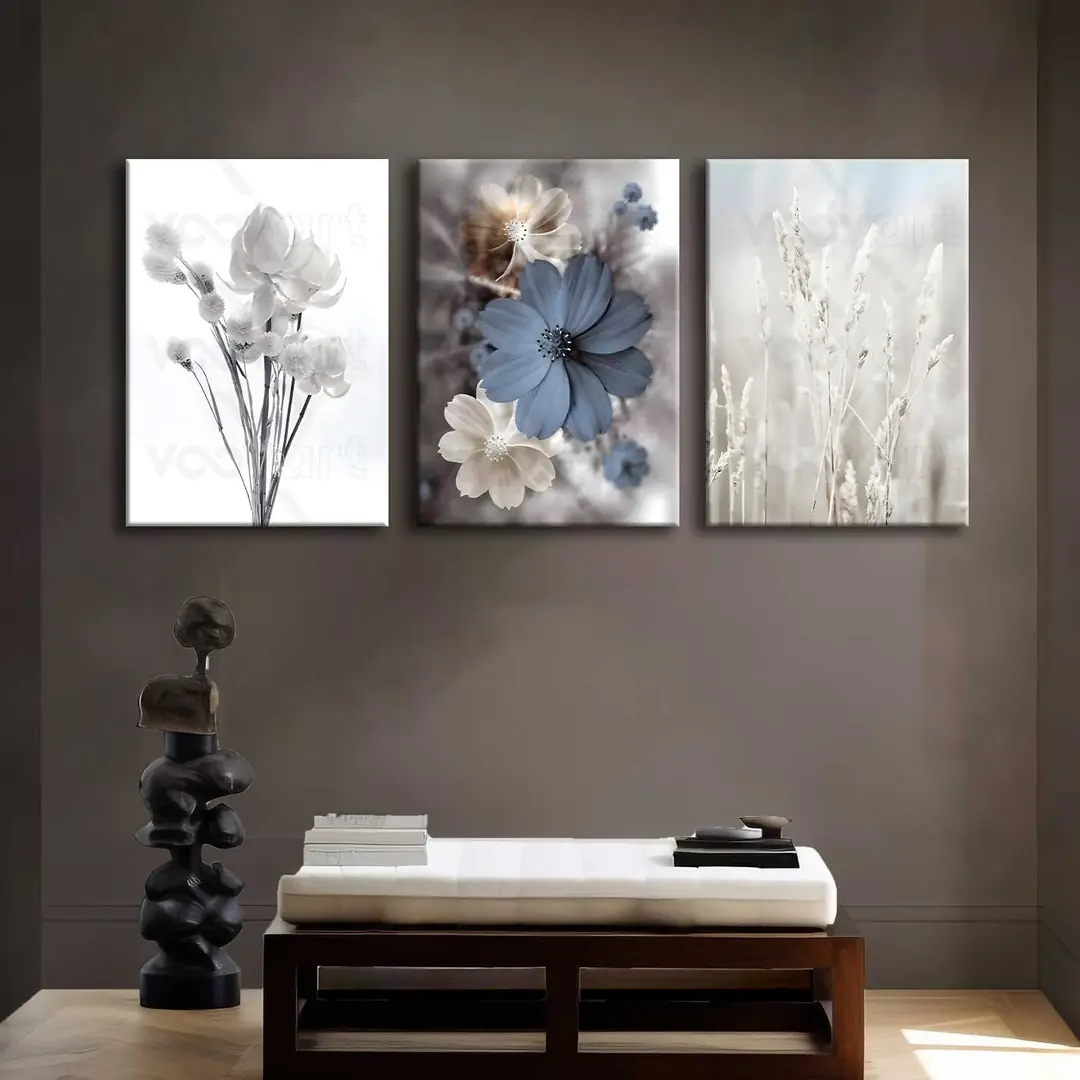 Kanvas Duvar Tablosu 3'lü Canvas Tablo Seti - VOOV4244 1