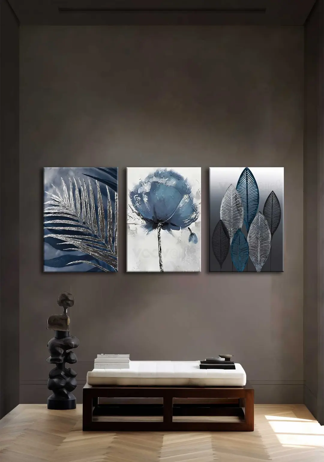 Kanvas Duvar Tablosu 3'lü Canvas Tablo Seti - VOOV4235 2