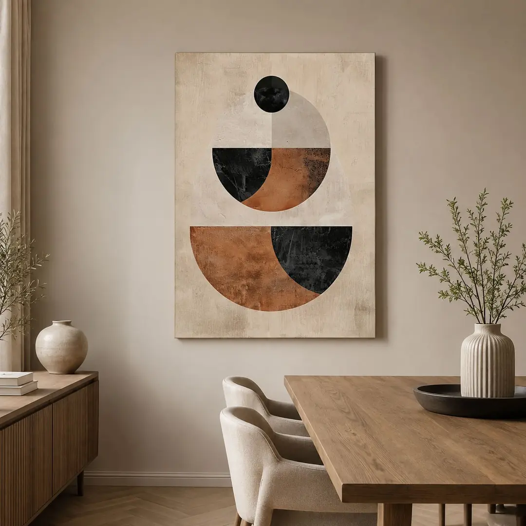 Modern Minimal Denge Dekoratif Soyut Kanvas Tablo - VOOV2433 2
