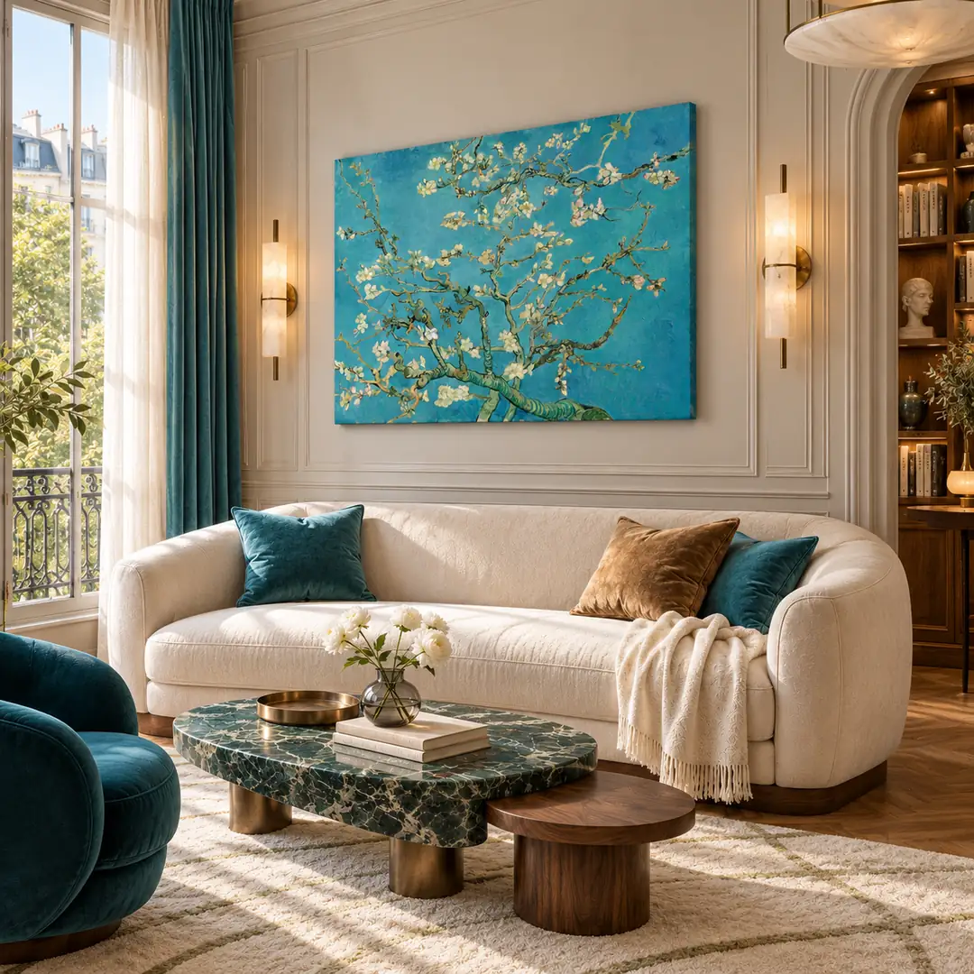 Van Gogh Badem Çiçekleri Kanvas Tablo 2