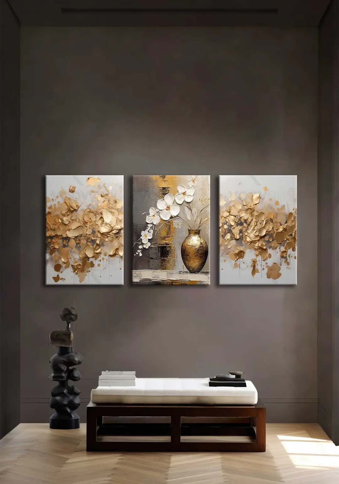 Kanvas Duvar Tablosu 3'lü Canvas Tablo Seti - VOOV4223 2