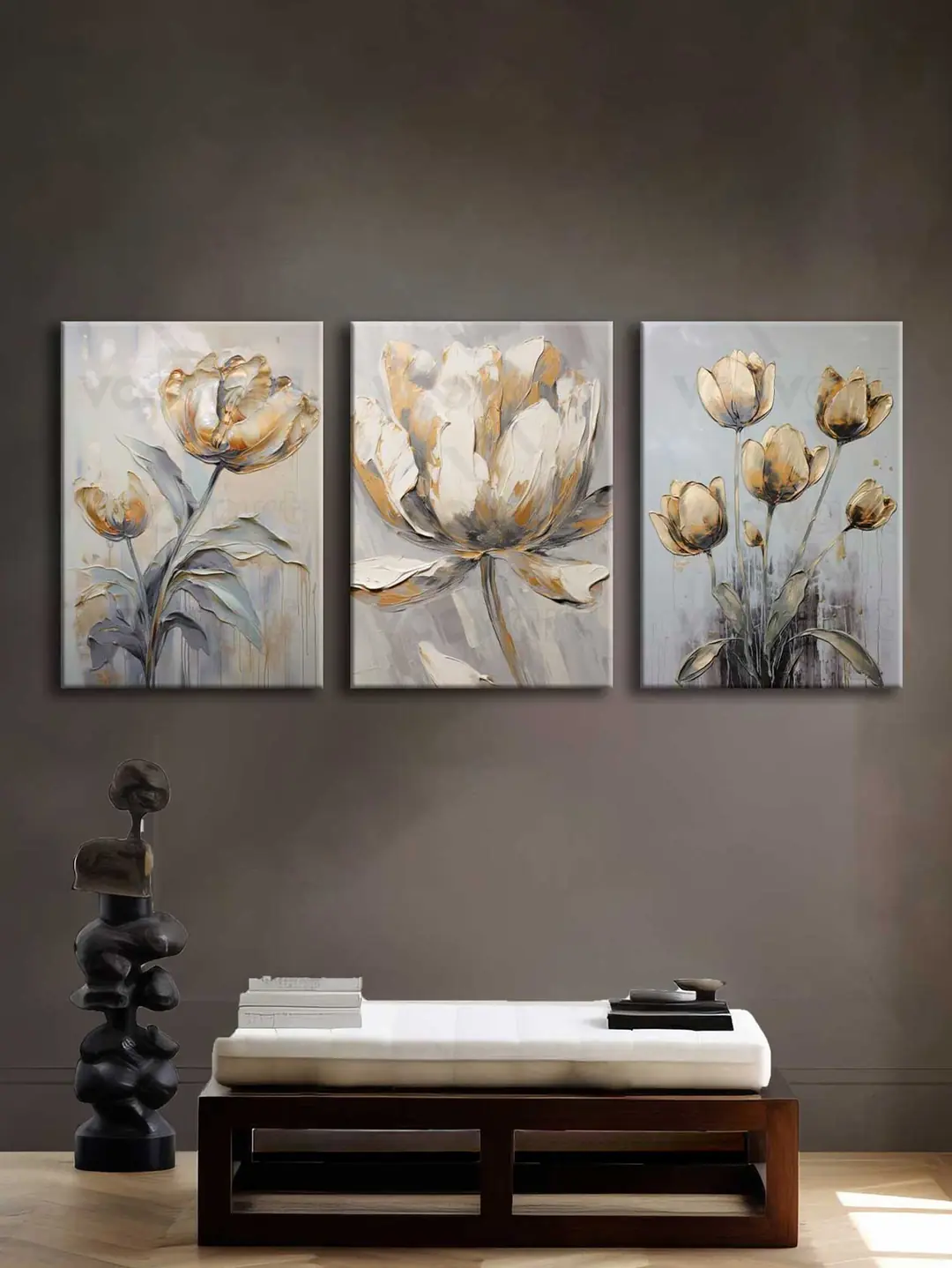 Kanvas Duvar Tablosu 3'lü Canvas Tablo Seti - VOOV4206 3