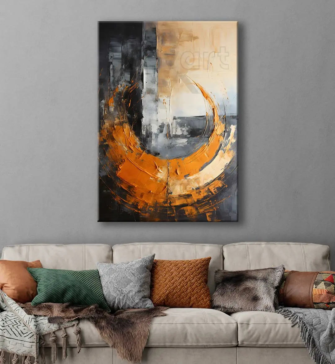 Soyut Modern Dekoratif Kanvas Tablo - VOOV3007 2