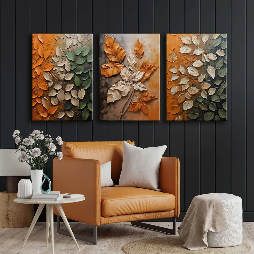Kanvas Duvar Tablosu 3'lü Canvas Tablo Seti - VOOV4192 2