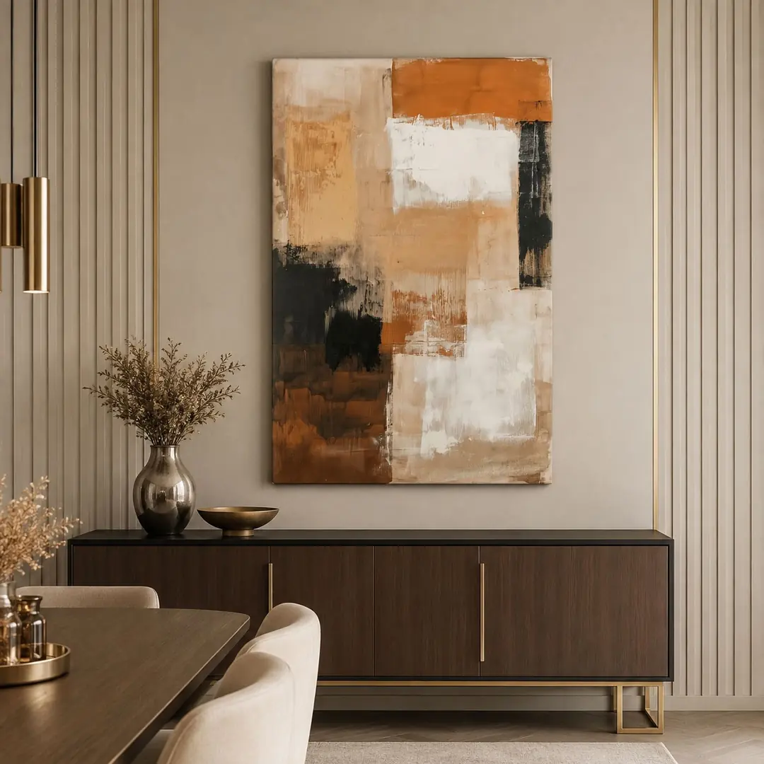 Modern Soyut Dekoratif Kanvas Tablo - VOOV2540 3