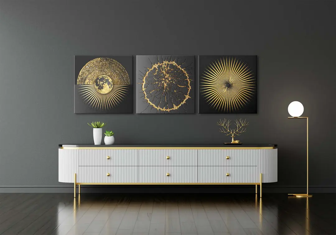 Kanvas Duvar Tablosu 3'lü Canvas Tablo Seti - VOOV4080 2