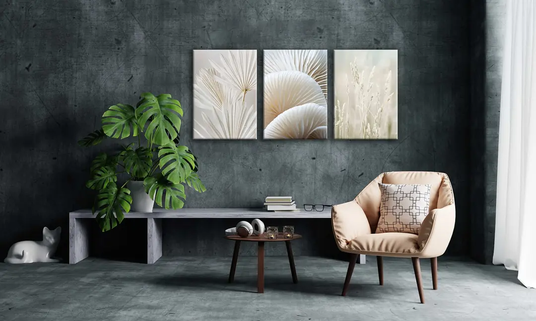 Kanvas Duvar Tablosu 3'lü Canvas Tablo Seti - VOOV4143 2