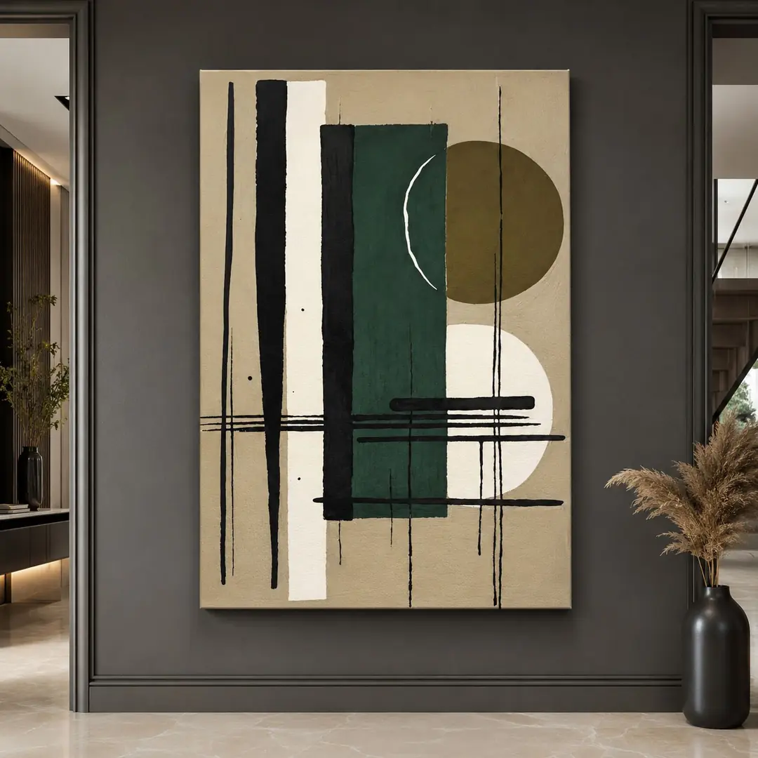 Modern Dekoratif Soyut Kanvas Tablo - VOOV3570 1