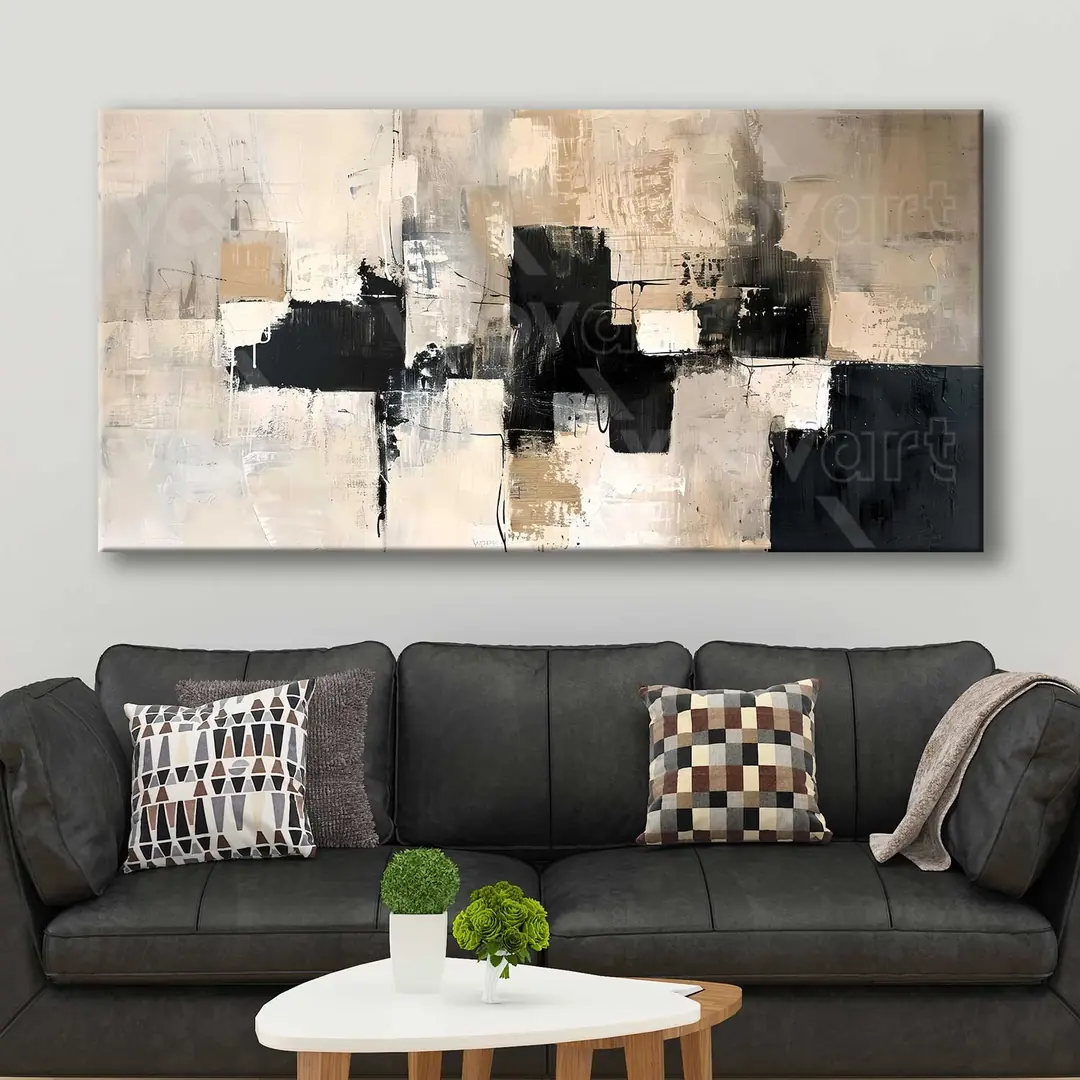 Soyut Modern Dekoratif Kanvas Tablo - VOOV3028 1