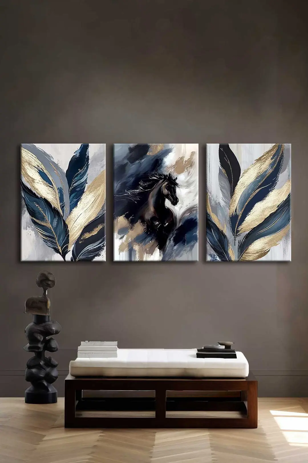 Kanvas Duvar Tablosu 3'lü Canvas Tablo Seti - VOOV4259 3