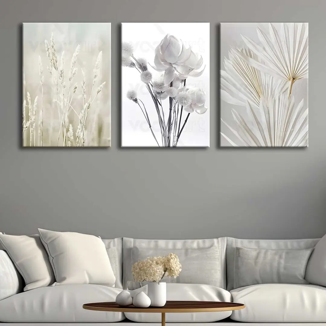 Kanvas Duvar Tablosu 3'lü Canvas Tablo Seti - VOOV4289 4