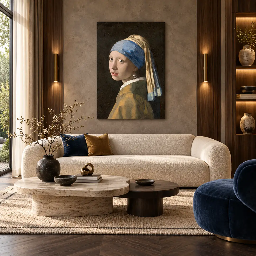 Vermeer İnci Küpeli Kız Kanvas Tablo