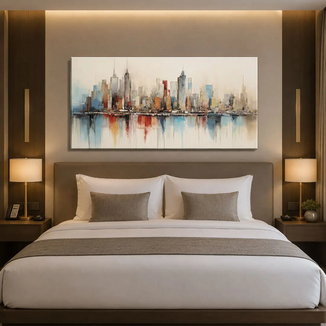 Soyut Metropol Dekoratif Kanvas Tablo - VOOV3236 4