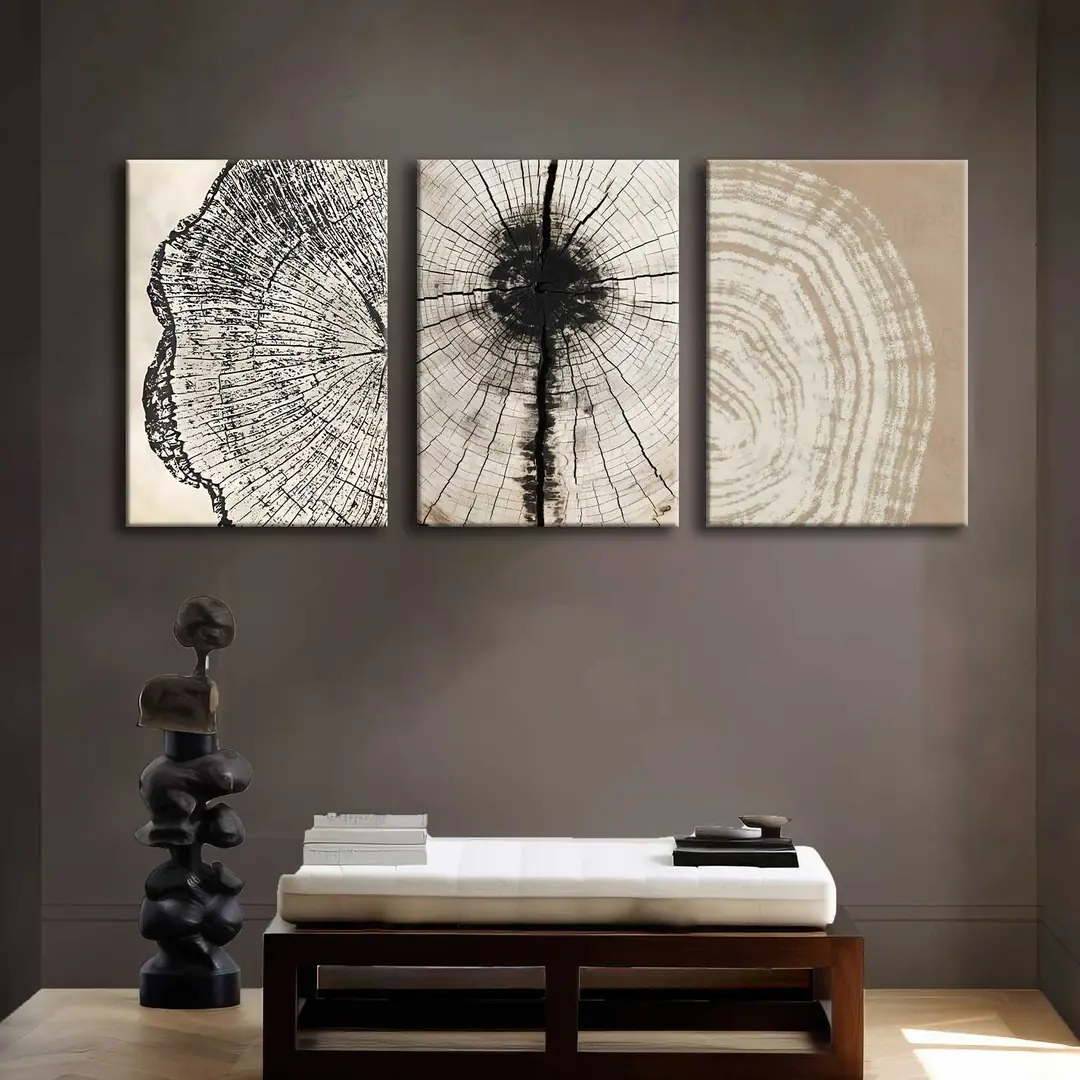 Kanvas Duvar Tablosu 3'lü Canvas Tablo Seti - VOOV4204 1