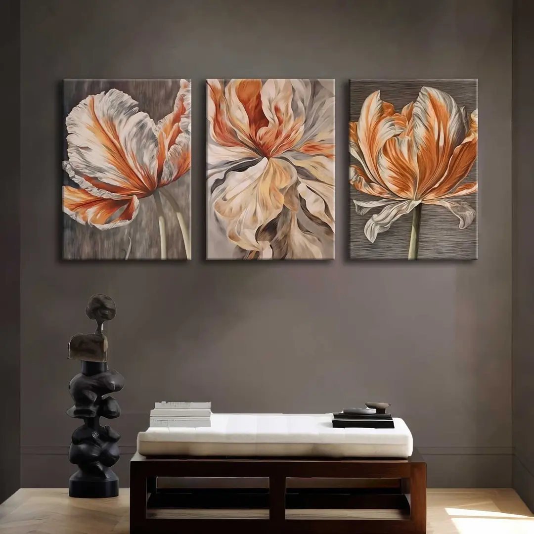 Kanvas Duvar Tablosu 3'lü Canvas Tablo Seti - VOOV4224 1