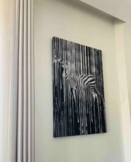Gümüş Zebra Dekoratif Kanvas Tablo - VOOV2009 photo review
