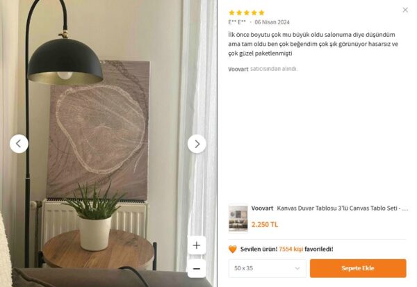 Kanvas Duvar Tablosu 3'lü Canvas Tablo Seti - VOOV4186