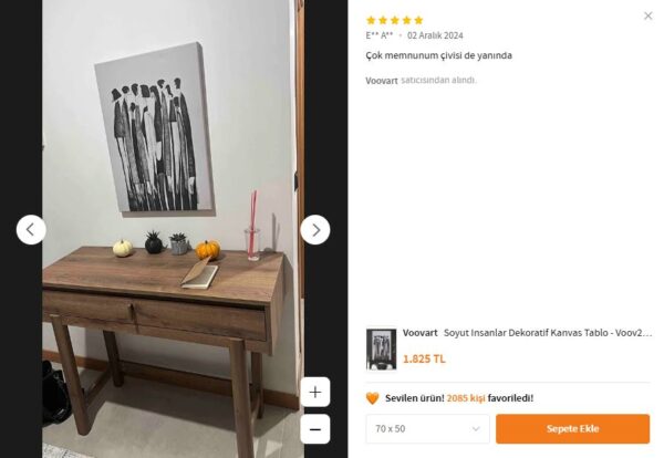 Soyut İnsanlar Dekoratif Kanvas Tablo - VOOV2159